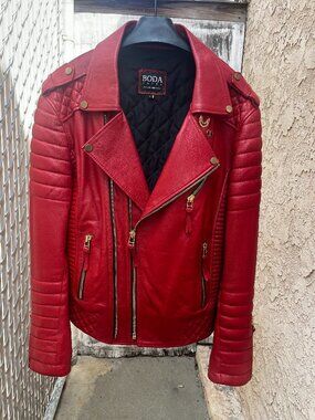 Kay Micheals Bodaskins Leather Motorcycle Jacket